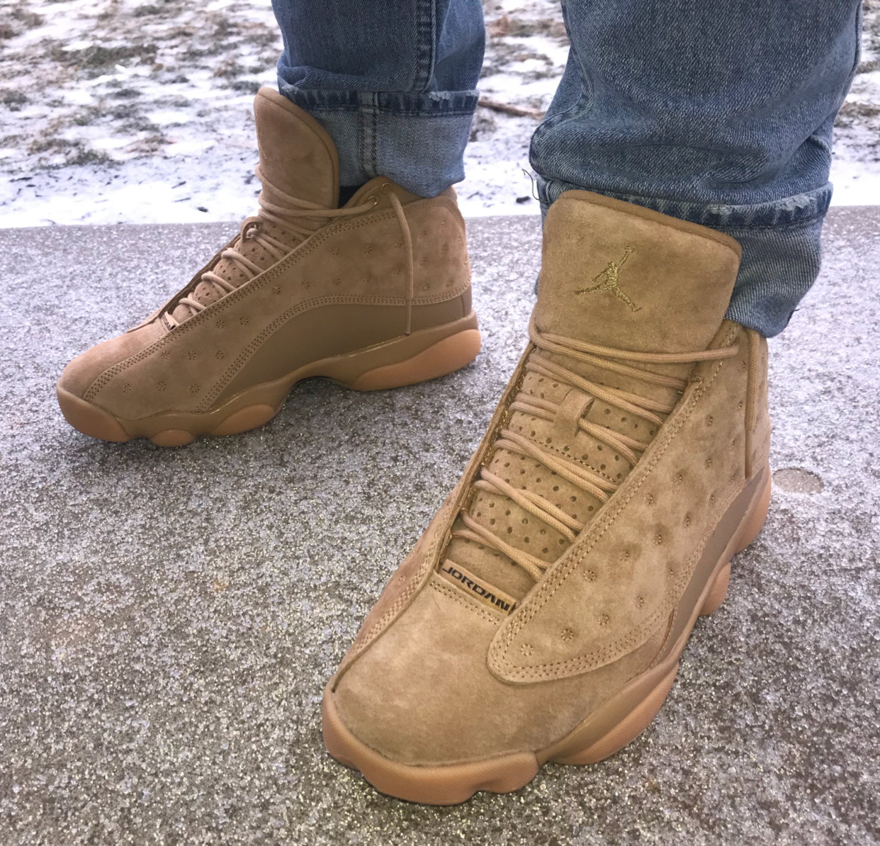 jordan 13 white wheat