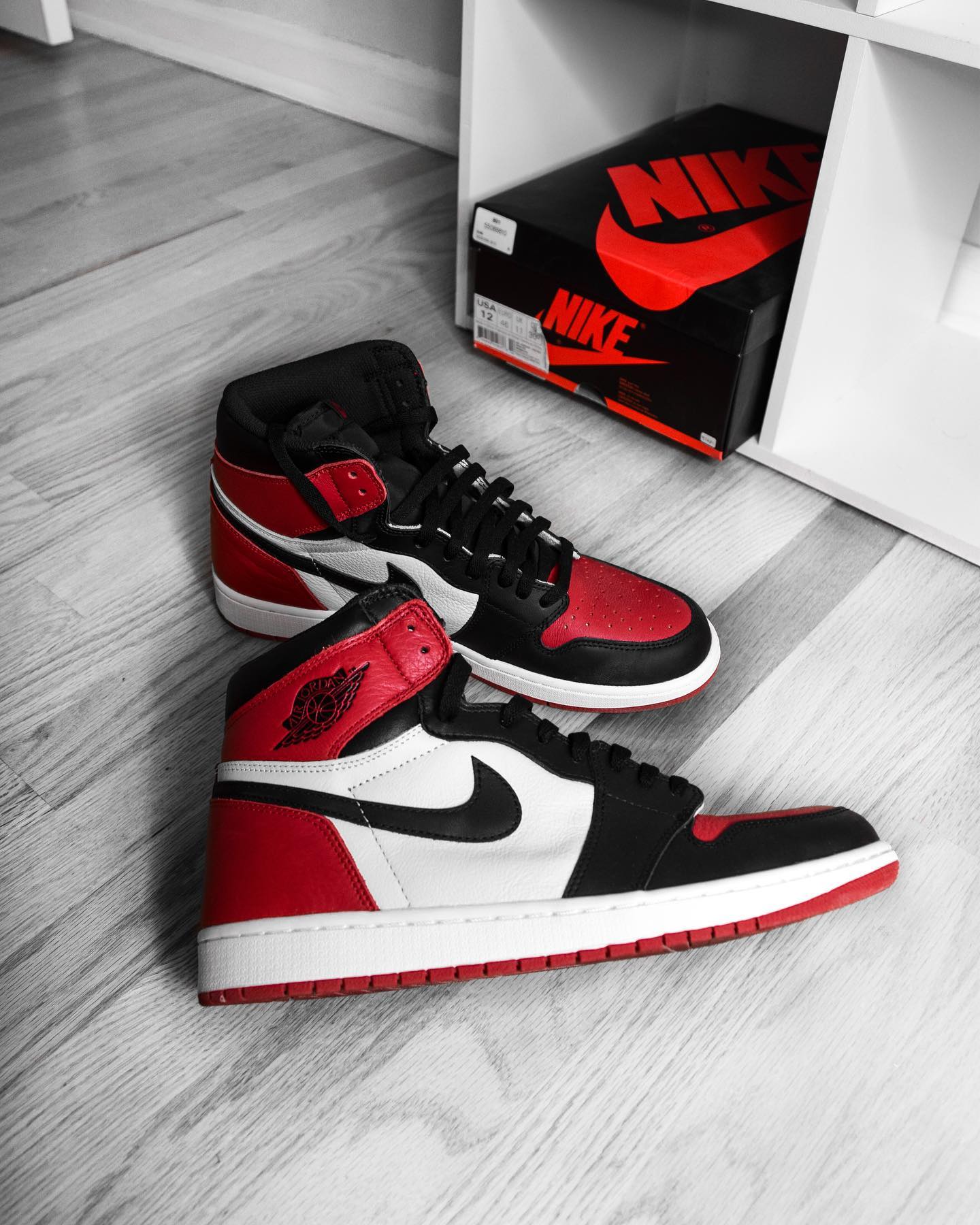 Air Jordan 1 Retro High OG Bred Toe 555088-610 - KicksOnFire.com