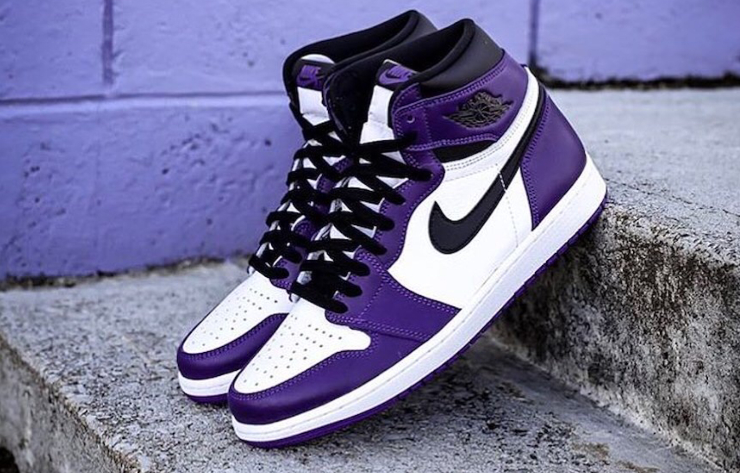 Air Jordan 1 High OG White Court Purple
