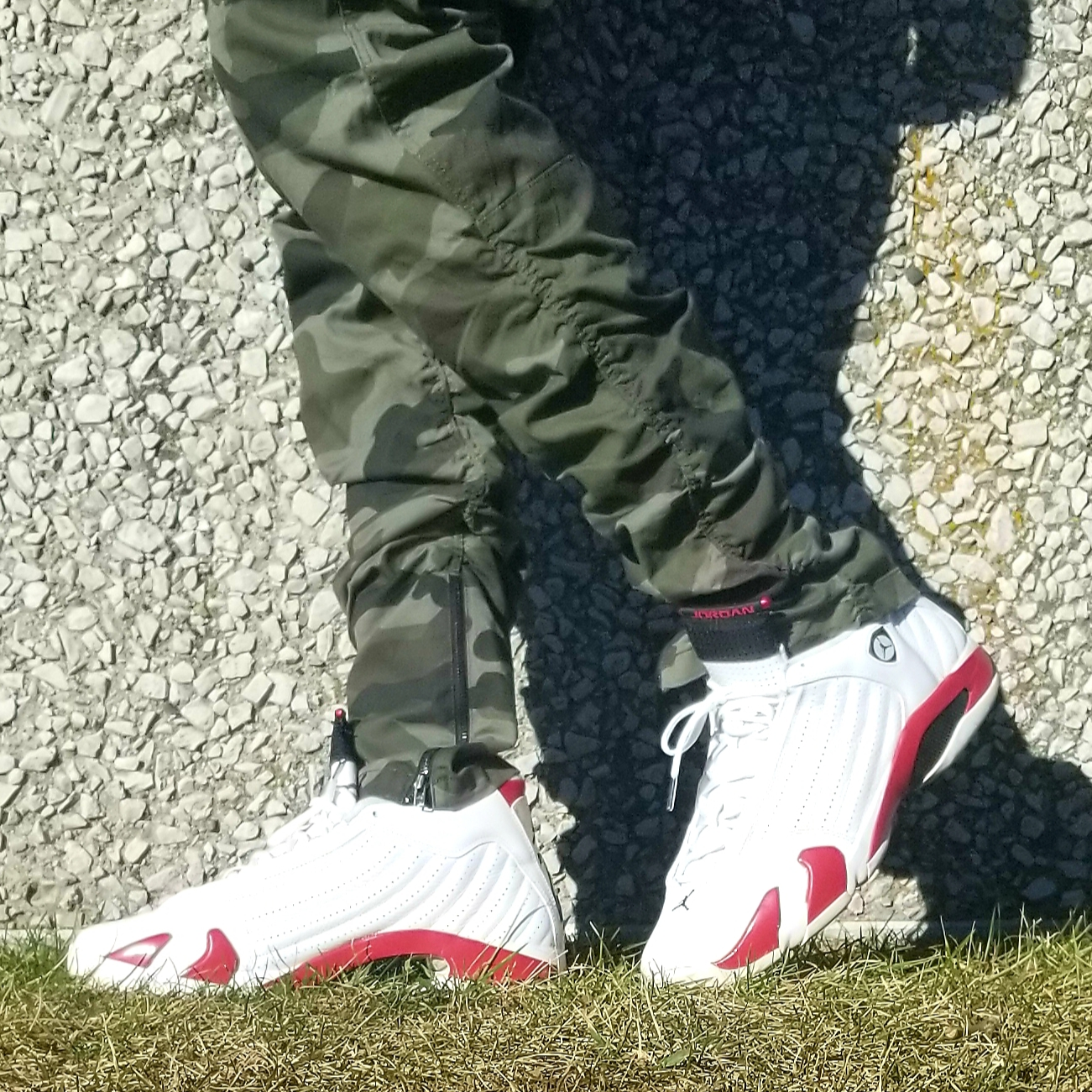jordan 14 candy cane outfit