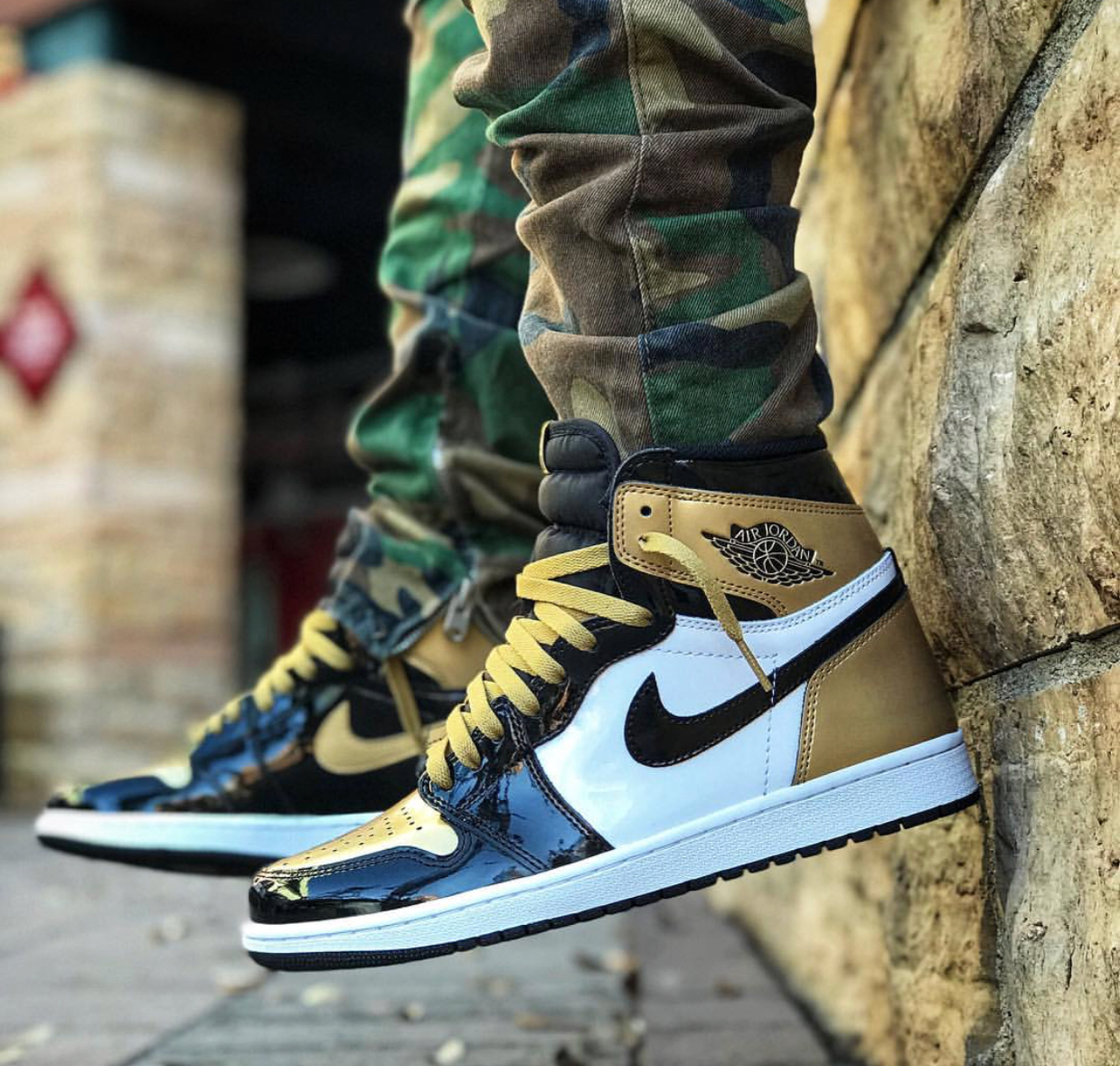 jordan 1 retro high nrg patent gold toe